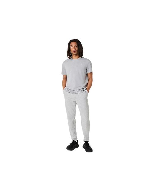 Asics Black Spiral Embroidery Tee for men