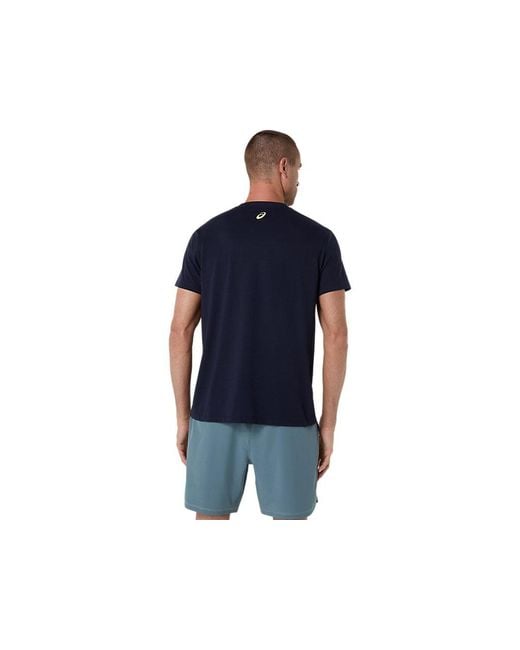 Asics Blue Game Seasonal Graphic Tee for men