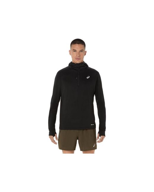 Asics Black Road Winter Ls Hoodie for men
