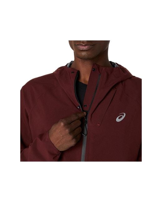 Asics METARUN WATERPROOF JACKET in Red für Herren