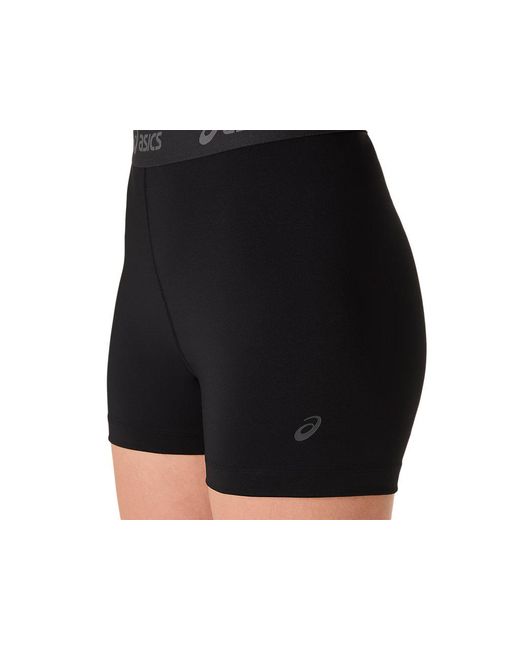 Asics Black Essential Logo 3in Tight