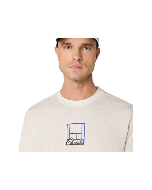Court Core Graphic Tee di Asics in Black da Uomo