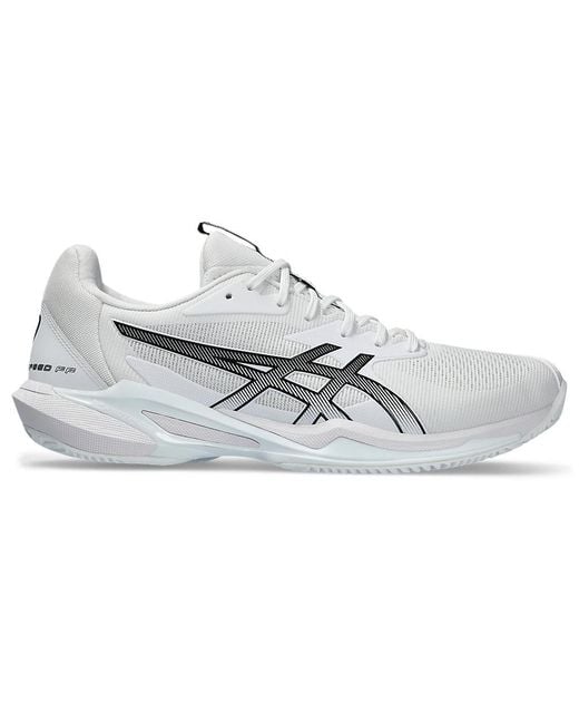 Asics White Solution Speed Ff 3 Clay for men