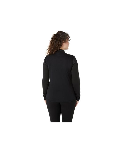 Asics Black Core Ls 1/2 Zip Winter Top