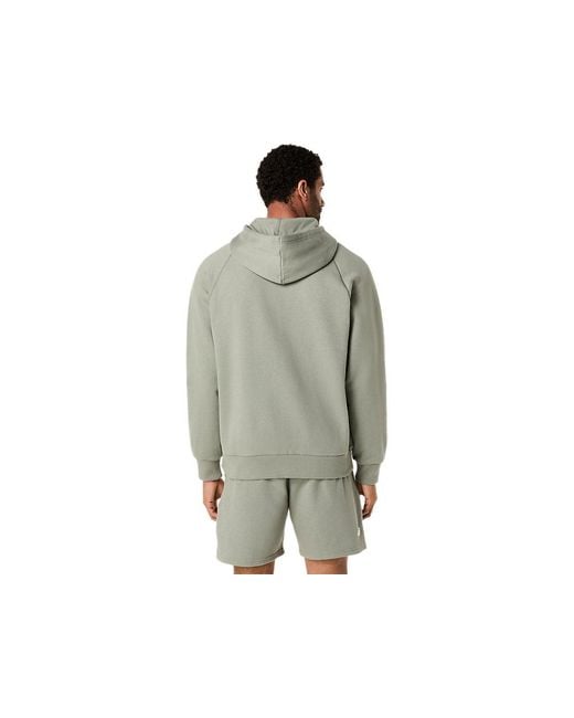 Asics Multicolor Logo Fleece Full Zip Hoodie for men