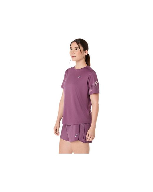 Asics Purple Icon Ss Top