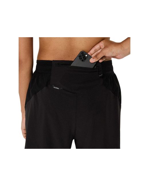 Asics Black Fujitrail Elite Short