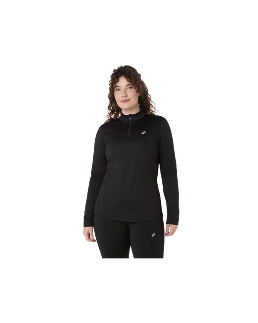 CORE LS 1/2 ZIP WINTER TOP Asics de color Black