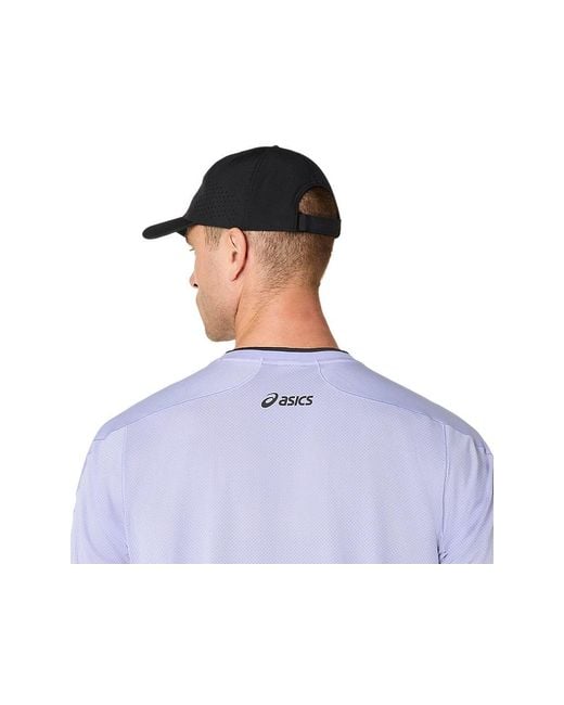 Asics Black Match Ss Top Night Energy for men