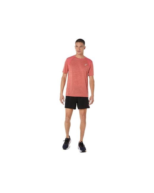 Road Ss Top di Asics in Red da Uomo