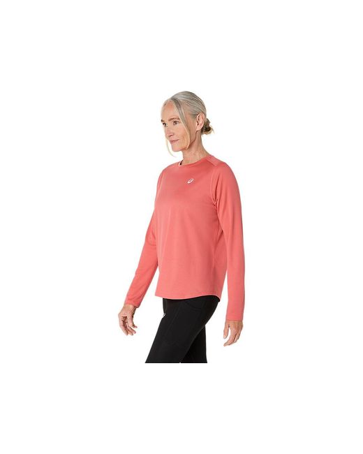 Asics Red CORE LS TOP