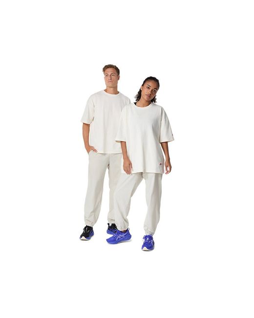 Asics Black Heritage Double Weave Pant for men