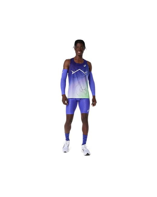 Asics Blue Metaspeed Singlet for men