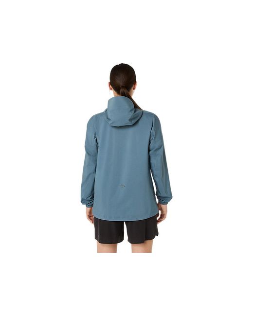 Asics Blue Fujitrail Elite Waterproof Jacket