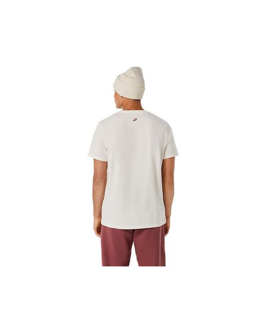 Asics Blue Chest Logo Tee for men