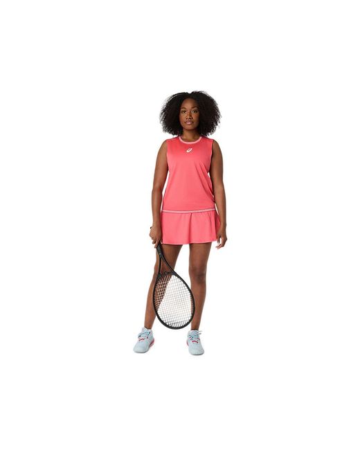 Asics Red Game Sleeveless Top