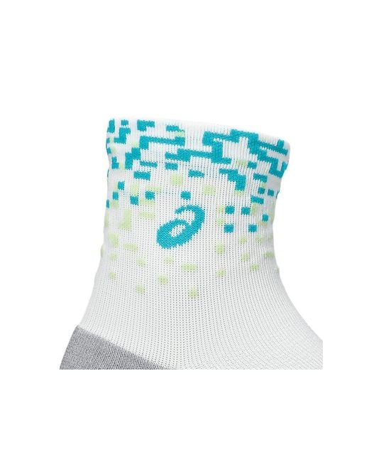 Asics Green Performance Run Quarter Sock for men