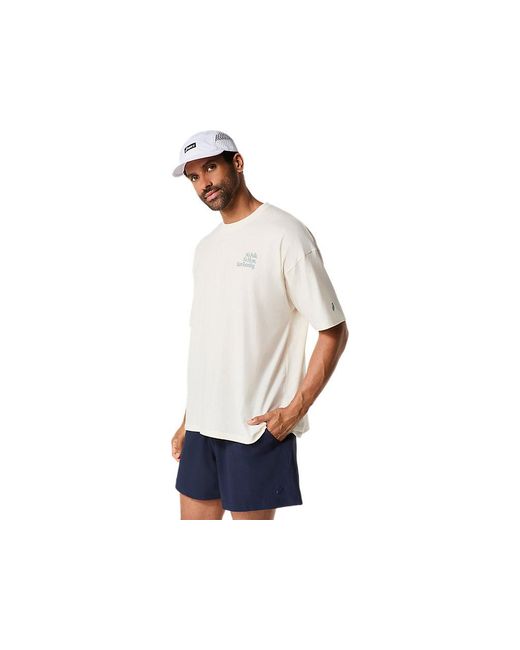Asics Black Runner Message Graphic Relaxed Tee for men