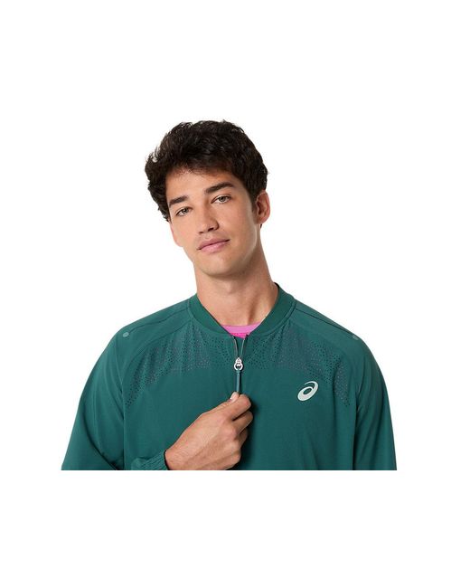 Asics Green Match Jacket for men