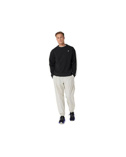 Asics Black Heritage Double Weave Pant for men