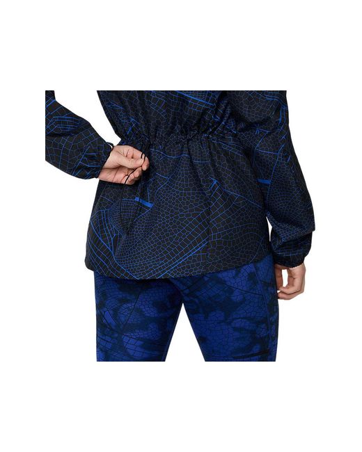 Asics Road Lite-Show Packable Jacket in het Blue