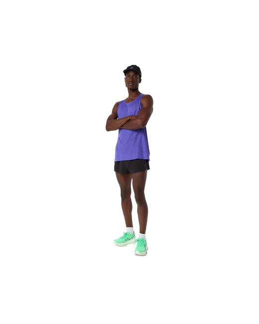 Asics Black Metarun Split Short for men