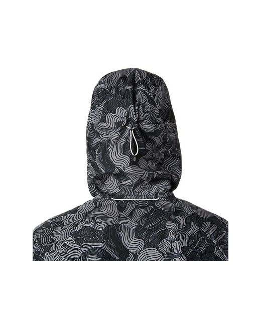 Asics Black Fujitrail Packable Jacket for men