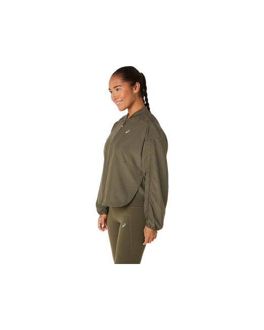 Asics Green Nagino Run Adjustable Jacket