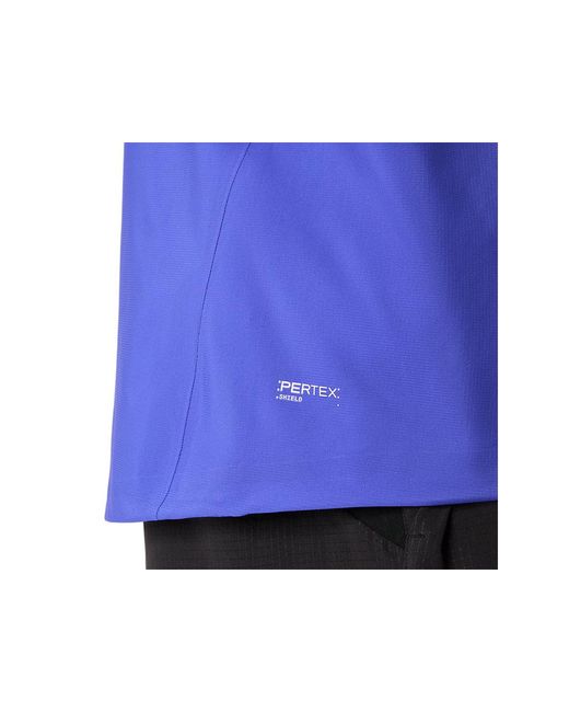 Asics Blue Fujitrail Elite Waterproof Jacket for men