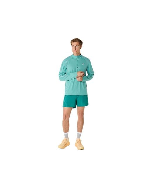 Asics Blue Road Lite-Show 1/2 Zip Top for men