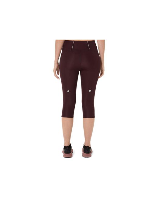 Asics Road High Waist Capri Tight in het Black