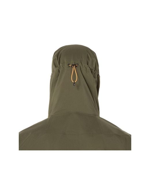 Asics FUJITRAIL ELITE WATERPROOF JACKET in Green für Herren