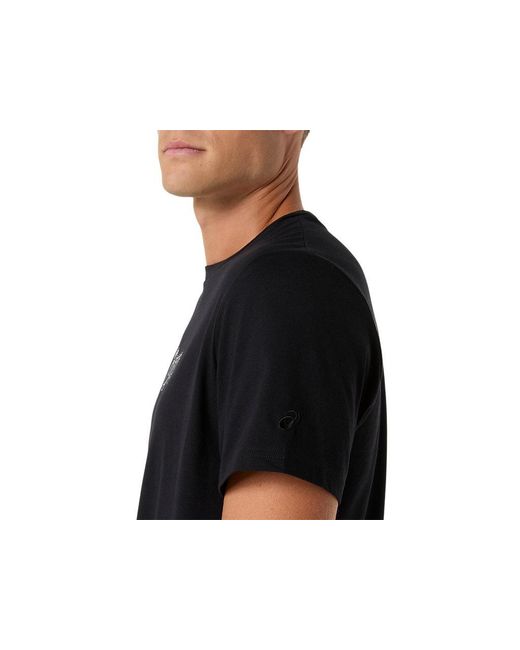 Asics Black Logo Graphic Tee for men