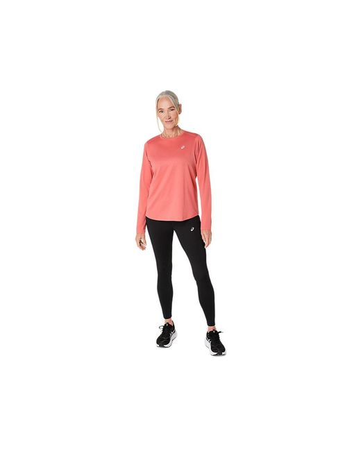 Asics Red CORE LS TOP