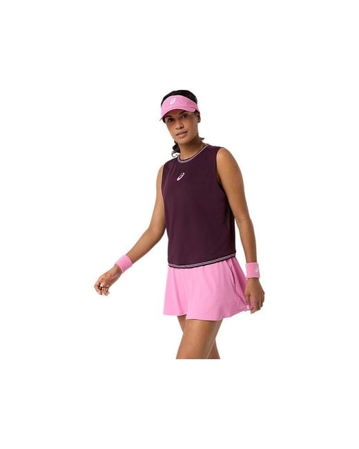 Asics Red Game Sleeveless Top