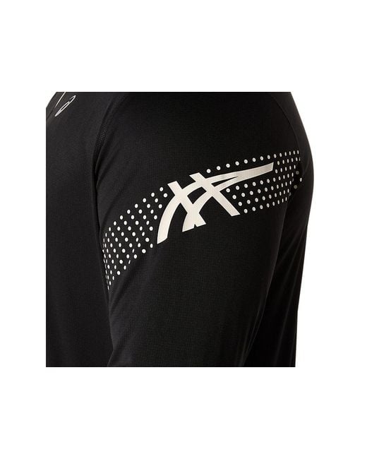 Asics Black Asics Icon Ls 1/2 Zip for men