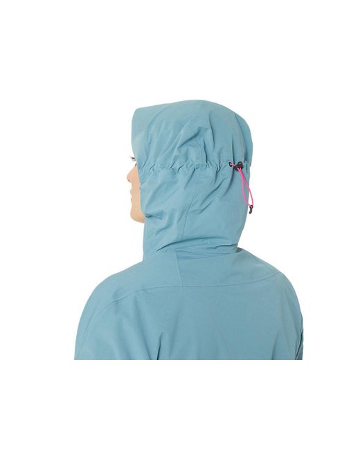 Asics Blue Fujitrail Waterproof Jacket