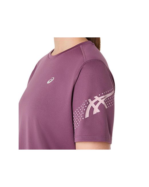 Asics Purple Icon Ss Top