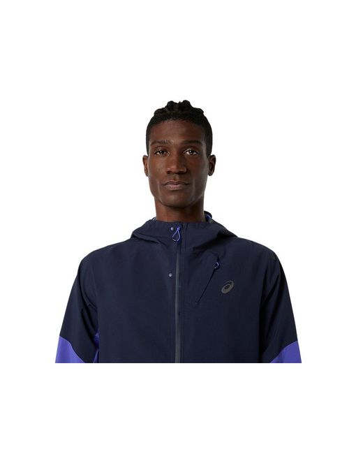 Asics Blue Metarun Legend Jacket for men
