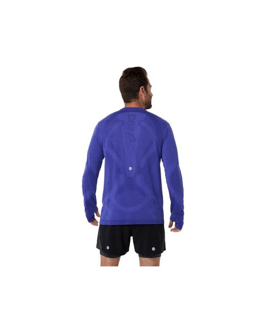 Asics Blue Road Seamless Ls Top for men