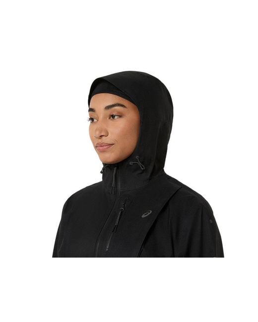 Asics Black Fujitrail Elite Waterproof Jacket