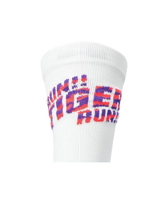 Asics White Performance Run Sock Crew for men