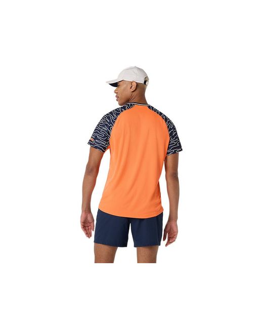Asics Blue Padel Court Ss Top for men