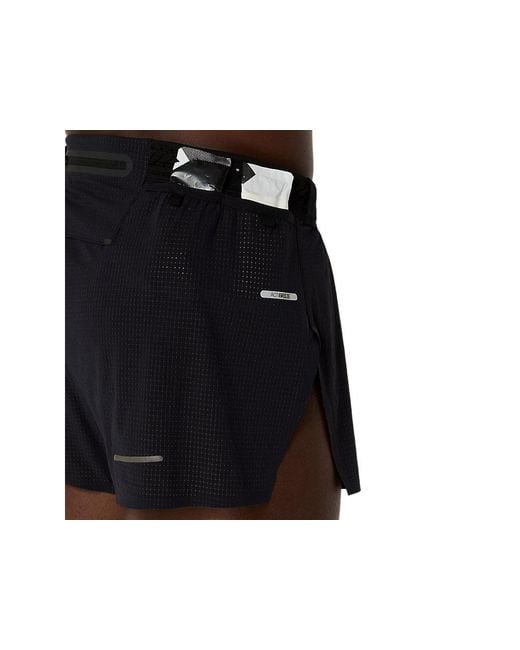 Asics Black Metarun Split Short for men