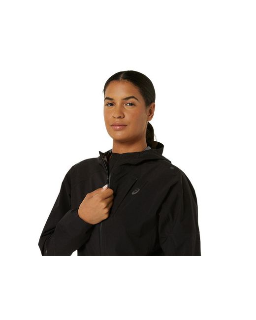 Asics Black Metarun Waterproof Jacket