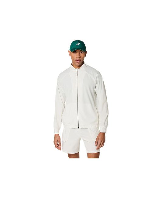Asics Match Jacket in het White voor heren