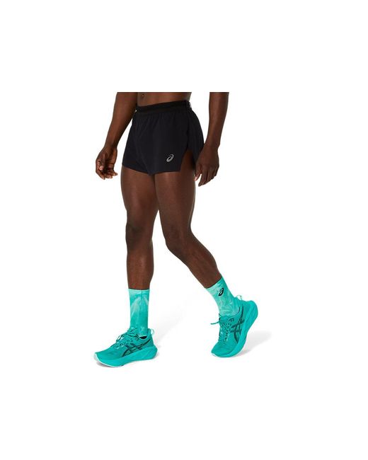 Asics Black Metarun Split Short for men