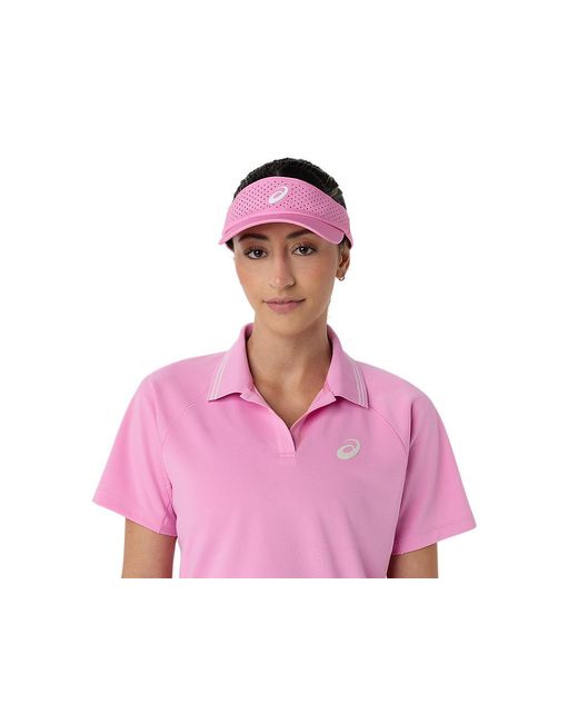 Asics Pink Game Polo Ss Top
