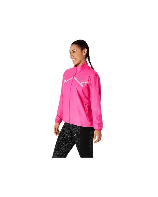 Asics Lite-show Jacket in het Pink