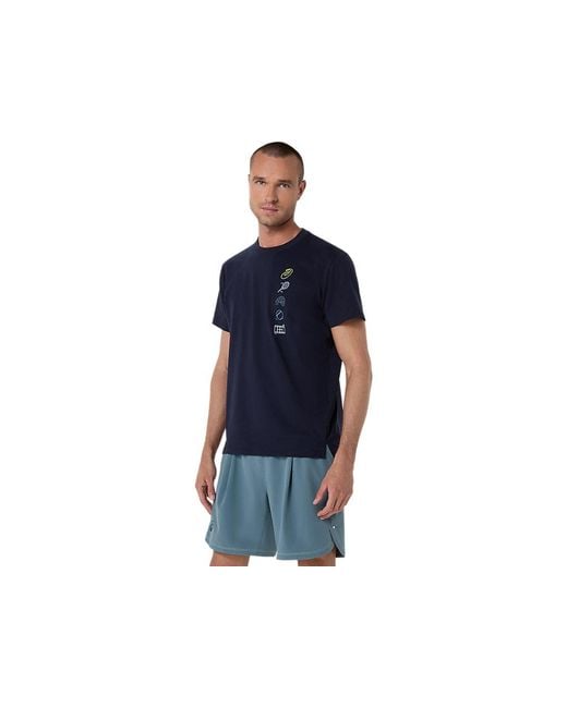 Asics Blue Game Seasonal Graphic Tee for men